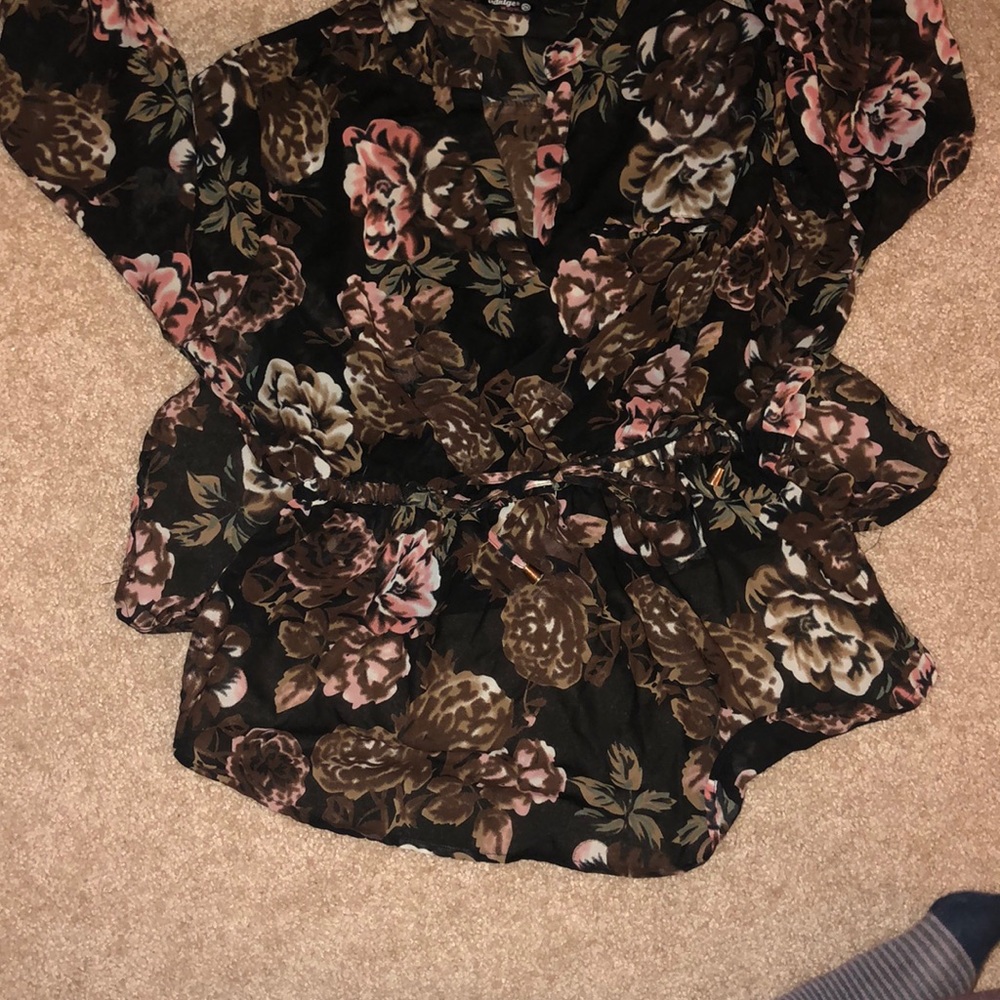 Sheer Floral blouse